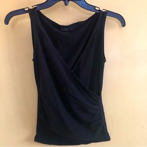 Express black tank top size XS surplice (wrap neckline to a v neck)